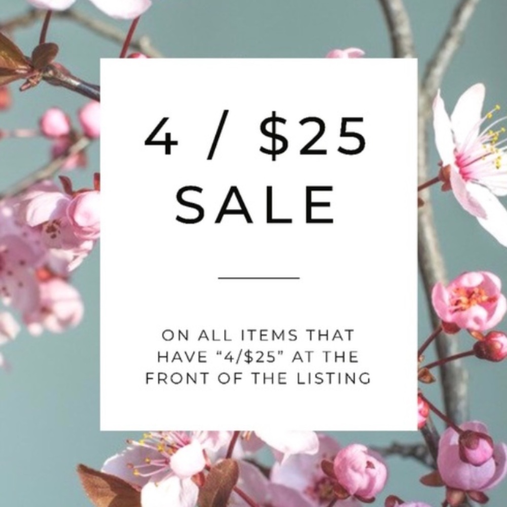⭐️4/$25 Sale While Supplies Last!
